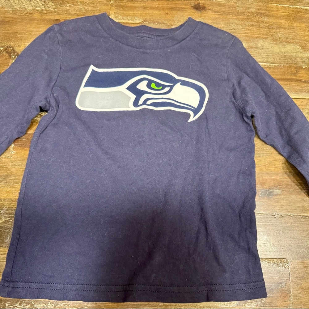 NFL Kids Shirt - Blue with White and Green Logo
